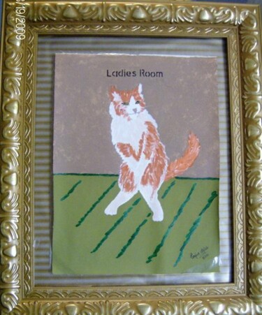 Painting titled "Ladies Room" by Tonjua Lyles, Original Artwork, Acrylic