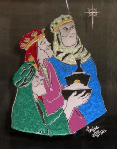 Картина под названием "Seeking the King of…" - Tonjua Lyles, Подлинное произведение искусства, Акрил