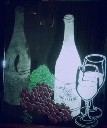 Painting titled "Cheers!" by Tonjua Lyles, Original Artwork, Acrylic