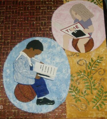 Schilderij getiteld "Train Up A Child/ R…" door Tonjua Lyles, Origineel Kunstwerk