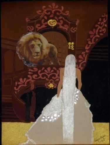 Pintura intitulada "Lion of the Tribe o…" por Tonjua Lyles, Obras de arte originais, Outro