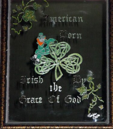 Painting titled "Irish by the Grace…" by Tonjua Lyles, Original Artwork