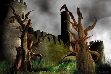 Arte digitale intitolato "draconius barkus" da J Tonkin, Opera d'arte originale, Modellazione 3D
