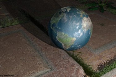 Arts numériques intitulée "it's a small world" par J Tonkin, Œuvre d'art originale, Modélisation 3D