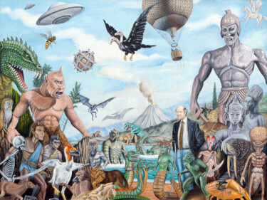 Digital Arts titled "The World of Ray Ha…" by Tony Baños, Original Artwork, Digital Painting
