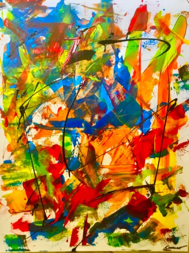 Painting titled "Unit #1010  “Autumn…" by Tony Caruso, Original Artwork, Acrylic