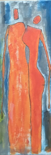 Painting titled "Unit #169  “Sibling…" by Tony Caruso, Original Artwork, Acrylic