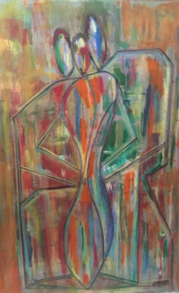 Malerei mit dem Titel "Unit #1061  “Caribb…" von Tony Caruso, Original-Kunstwerk, Acryl
