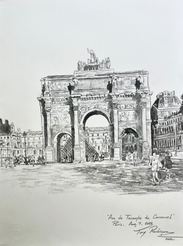Drawing titled "Drawings from Paris…" by Tony Rodriguez(Juan Antonio Rodriguez Ol, Original Artwork, Graphite