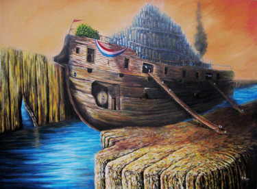 Pintura titulada "En busca de la libe…" por Tony Rodriguez(Juan Antonio Rodriguez Ol, Obra de arte original, Oleo