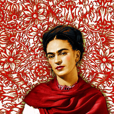 Pintura intitulada "Frida Kahlo 2" por Tony Rubino, Obras de arte originais, Acrílico