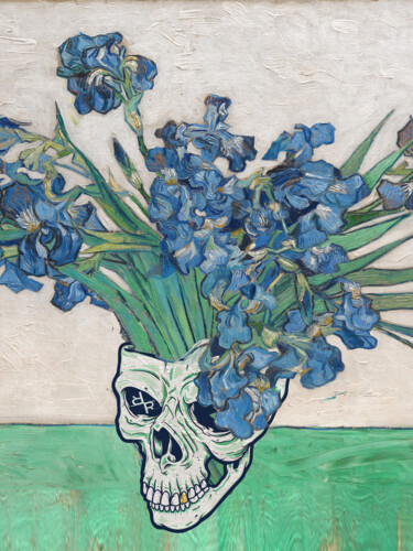 Peinture intitulée "Punk van Gogh Irise…" par Tony Rubino, Œuvre d'art originale, Acrylique