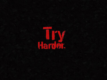 Pintura intitulada "Rubino Try Harder" por Tony Rubino, Obras de arte originais, Acrílico