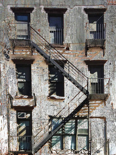 Ζωγραφική με τίτλο "Better Days New Yor…" από Tony Rubino, Αυθεντικά έργα τέχνης, Ακρυλικό