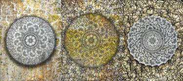 Pintura titulada "Mandala Yoga Chakra…" por Tony Rubino, Obra de arte original, Acrílico Montado en Bastidor de camilla de m…