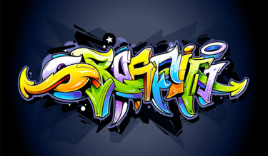 Pintura titulada "Graffiti New York C…" por Tony Rubino, Obra de arte original, Acrílico Montado en Bastidor de camilla de m…