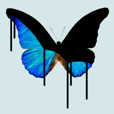 Peinture intitulée "Butterfly Melt Cans…" par Tony Rubino, Œuvre d'art originale, Acrylique Monté sur Châssis en bois