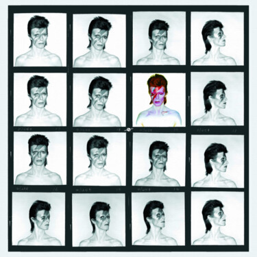 Peinture intitulée "David Bowie Pop Rep…" par Tony Rubino, Œuvre d'art originale, Acrylique Monté sur Châssis en bois