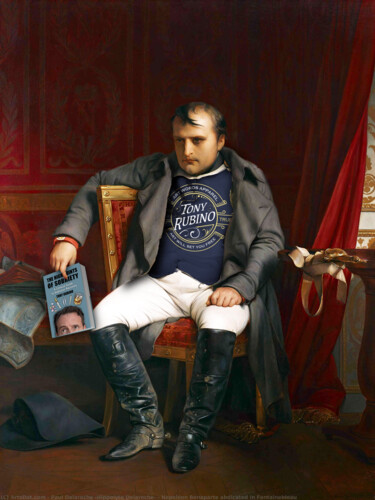 Painting titled "Napoleon Tony Rubin…" by Tony Rubino, Original Artwork, Acrylic Mounted on Wood Stretcher frame