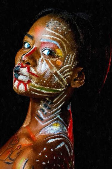 Pittura intitolato "USA Black Lives Wom…" da Tony Rubino, Opera d'arte originale, Acrilico Montato su Telaio per barella in…