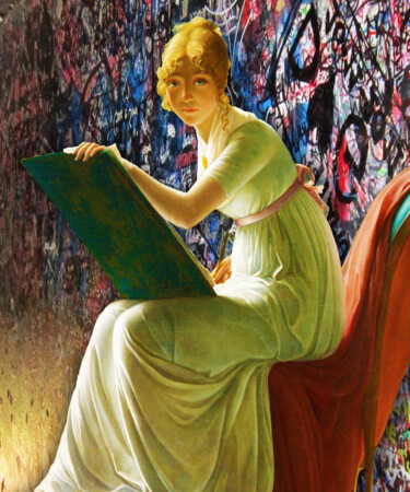 Картина под названием "Woman Women Classic…" - Tony Rubino, Подлинное произведение искусства, Акрил Установлен на Деревянная…