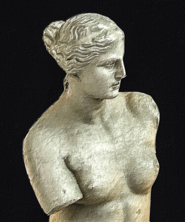 Painting titled "Venus de Milo Study…" by Tony Rubino, Original Artwork, Acrylic Mounted on Wood Stretcher frame