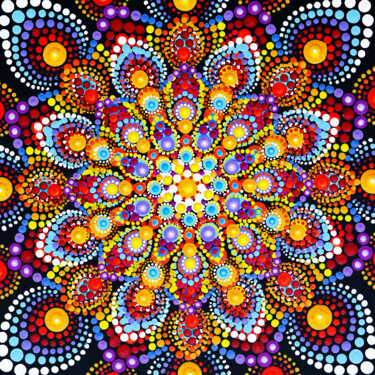 绘画 标题为“Kaleidoscope Beauti…” 由Tony Rubino, 原创艺术品, 丙烯 安装在木质担架架上