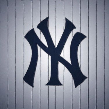 Pintura intitulada "New York Yankees Ba…" por Tony Rubino, Obras de arte originais, Acrílico Montado em Armação em madeira