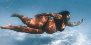 Картина под названием "Pregnant Woman Unde…" - Tony Rubino, Подлинное произведение искусства, Акрил Установлен на Деревянная…
