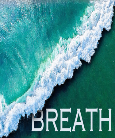 Картина под названием "Breath Meditation Z…" - Tony Rubino, Подлинное произведение искусства, Акрил Установлен на Деревянная…