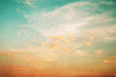 Pittura intitolato "Sky Clouds Sunset S…" da Tony Rubino, Opera d'arte originale, Acrilico Montato su Telaio per barella in…