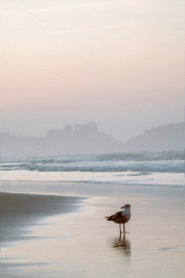 Картина под названием "Beach Wave Ocean Se…" - Tony Rubino, Подлинное произведение искусства, Акрил Установлен на Деревянная…
