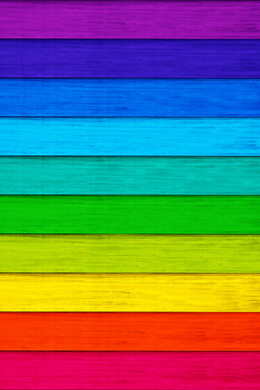 Painting titled "LGBTQ Rainbow Pride…" by Tony Rubino, Original Artwork, Acrylic Mounted on Wood Stretcher frame