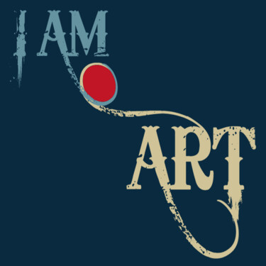 Ζωγραφική με τίτλο "I Am Art 2" από Tony Rubino, Αυθεντικά έργα τέχνης, Ακρυλικό Τοποθετήθηκε στο Ξύλινο φορείο σκελετό