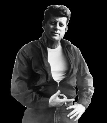 Pittura intitolato "John F Kennedy Cool…" da Tony Rubino, Opera d'arte originale, Acrilico Montato su Telaio per barella in…