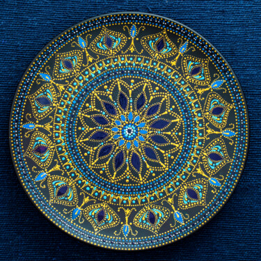 Pintura titulada "Decorative ceramic…" por Tony Rubino, Obra de arte original, Acrílico Montado en Bastidor de camilla de ma…