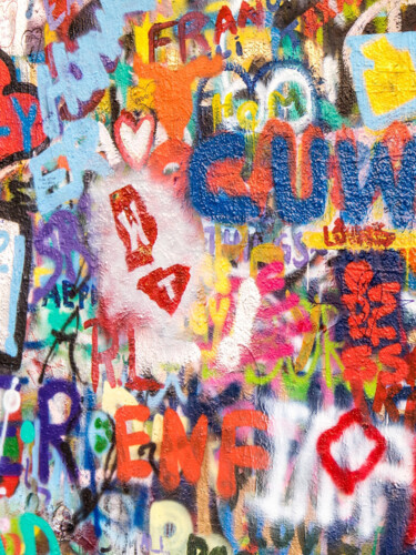 Картина под названием "New York Urban Graf…" - Tony Rubino, Подлинное произведение искусства, Акрил Установлен на Деревянная…