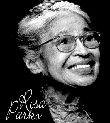 绘画 标题为“Rosa Parks Black Li…” 由Tony Rubino, 原创艺术品, 丙烯 安装在木质担架架上