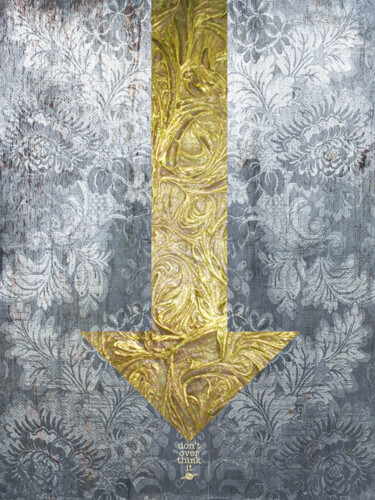 Ζωγραφική με τίτλο "Closely Gray" από Tony Rubino, Αυθεντικά έργα τέχνης, Ακρυλικό Τοποθετήθηκε στο Ξύλινο φορείο σκελετό