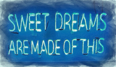 Painting titled "Sweet Dreams Are Ma…" by Tony Rubino, Original Artwork, Acrylic Mounted on Wood Stretcher frame