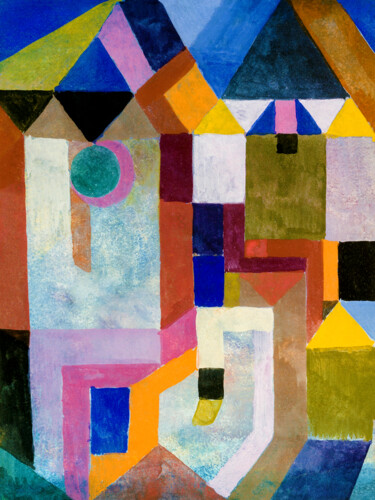 Peinture intitulée "Paul Klee Tribue Ab…" par Tony Rubino, Œuvre d'art originale, Acrylique Monté sur Châssis en bois