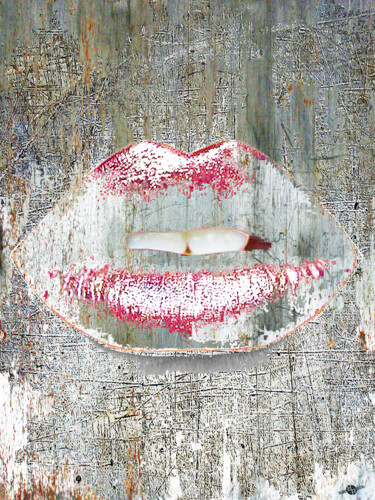 "Iron Kiss" başlıklı Tablo Tony Rubino tarafından, Orijinal sanat, Akrilik Ahşap Sedye çerçevesi üzerine monte edilmiş