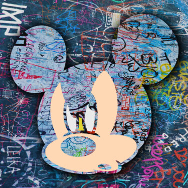 Painting titled "Mickey Mouse Pop Ar…" by Tony Rubino, Original Artwork, Acrylic Mounted on Wood Stretcher frame