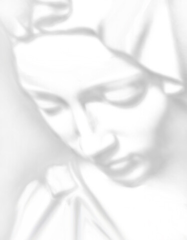 Painting titled "Mary Pieta" by Tony Rubino, Original Artwork, Acrylic Mounted on Wood Stretcher frame