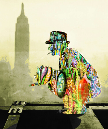 Peinture intitulée "New York Photograph…" par Tony Rubino, Œuvre d'art originale, Acrylique Monté sur Châssis en bois