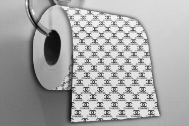 "Chanel Toilet Paper…" başlıklı Tablo Tony Rubino tarafından, Orijinal sanat, Akrilik Ahşap Sedye çerçevesi üzerine monte ed…