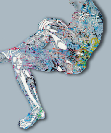 Картина под названием "Anatomy Graffiti Ma…" - Tony Rubino, Подлинное произведение искусства, Акрил Установлен на Деревянная…