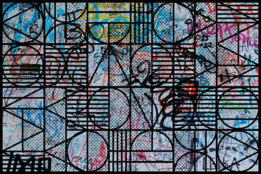 Pintura titulada "Graffiti Abstract B…" por Tony Rubino, Obra de arte original, Acrílico Montado en Bastidor de camilla de m…