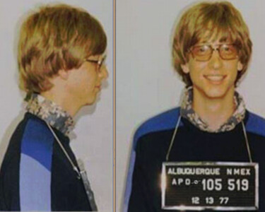 Картина под названием "Bill Gates Mug shot…" - Tony Rubino, Подлинное произведение искусства, Акрил Установлен на Деревянная…