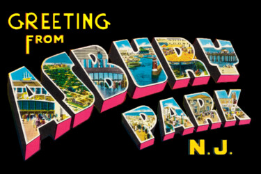 Картина под названием "Asbury Park New Jer…" - Tony Rubino, Подлинное произведение искусства, Акрил Установлен на Деревянная…